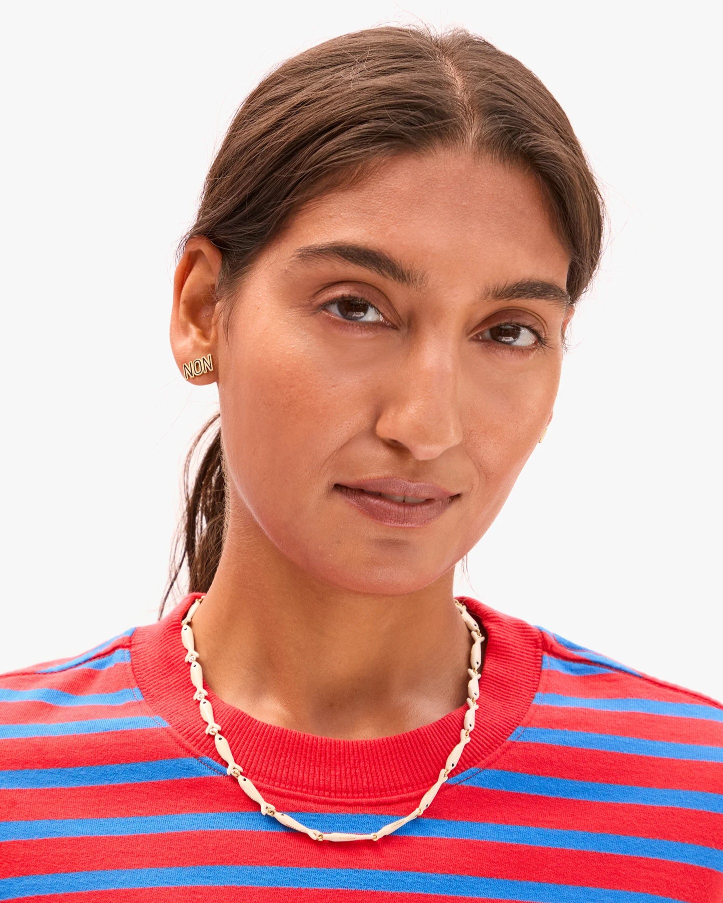 Clare V | Enamel Sardine Necklace