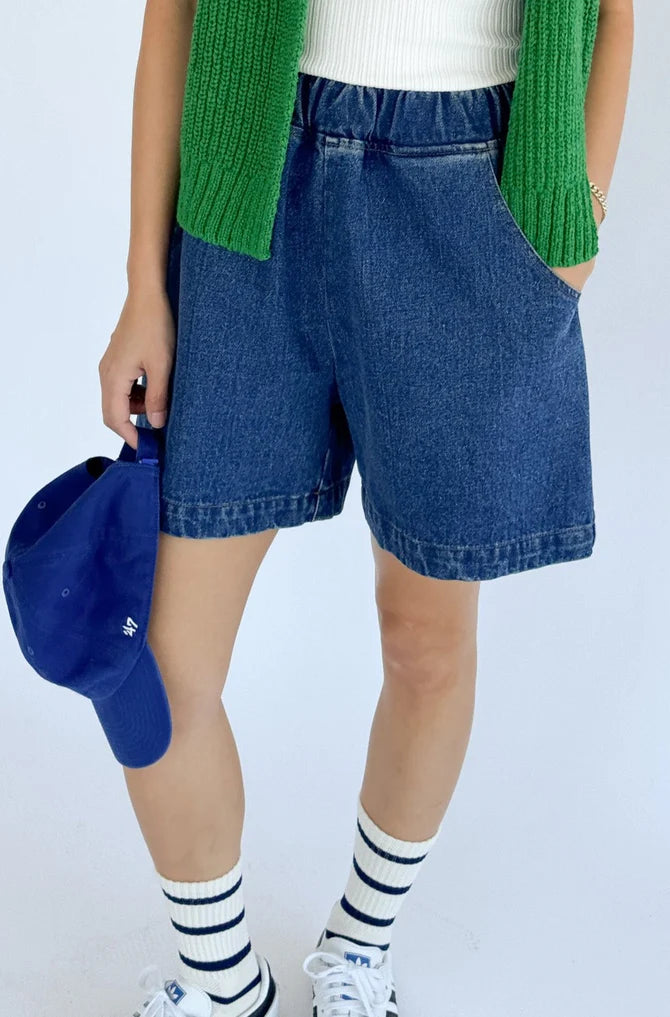 PRE- ORDER Le Bon Shoppe | City Shorts - Blue Denim