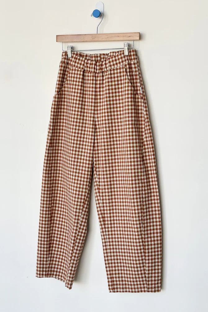 PRE-ORDER | Le Bon Shoppe | Arc Pants - Cinnamon Gingham