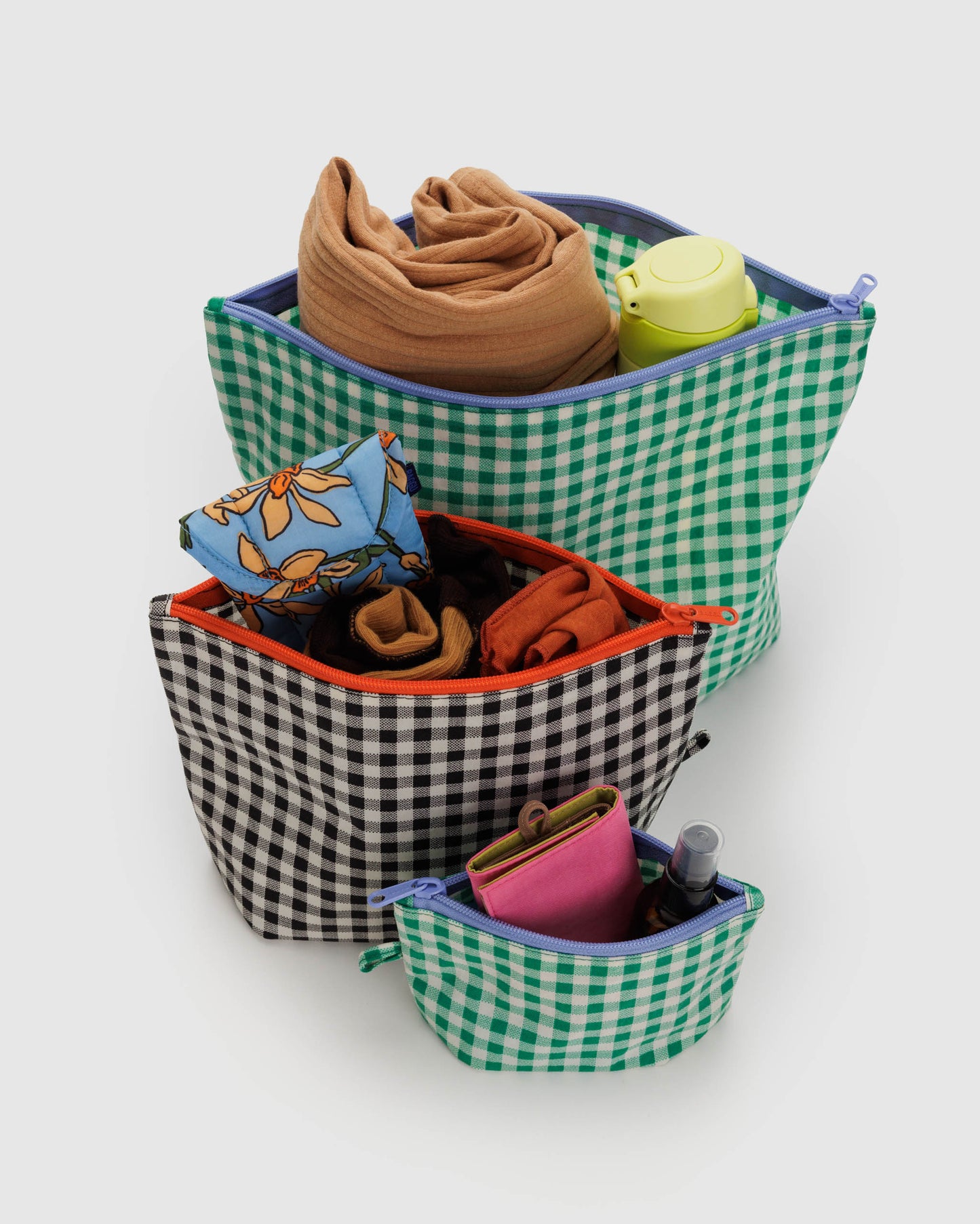 Baggu | Go Pouch Set - Gingham