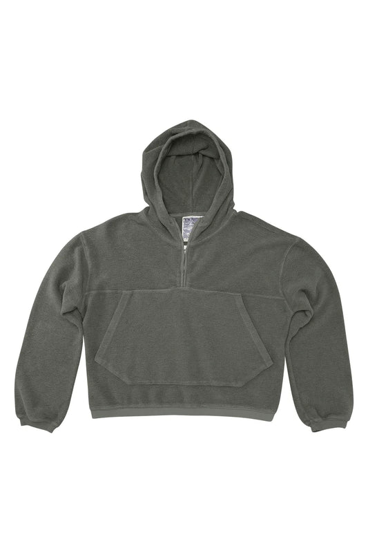 Jungmaven | Heathered Osprey Cropped Sweatshirt - Olive Green