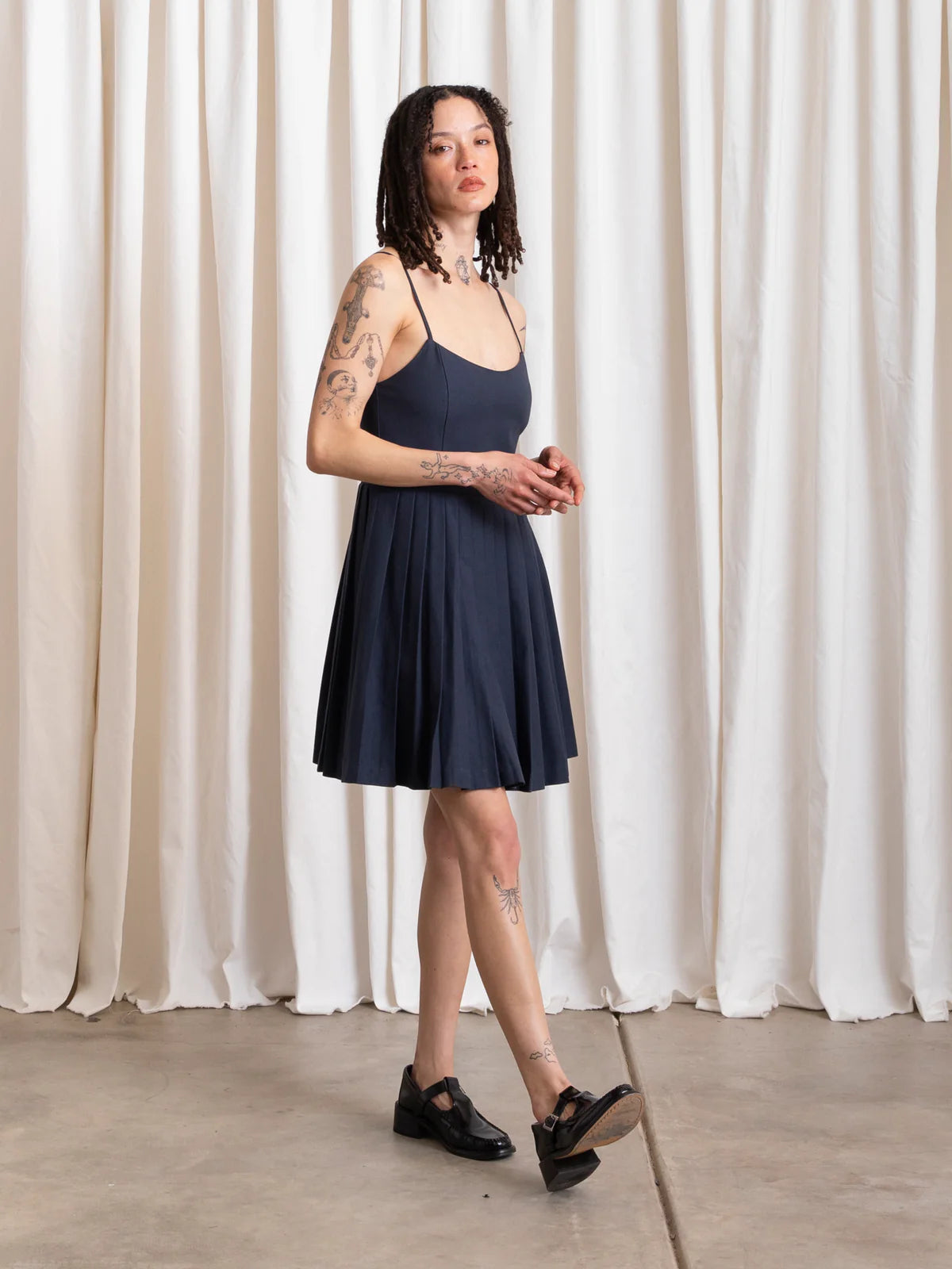 Ali Golden | Pleated Mini Dress