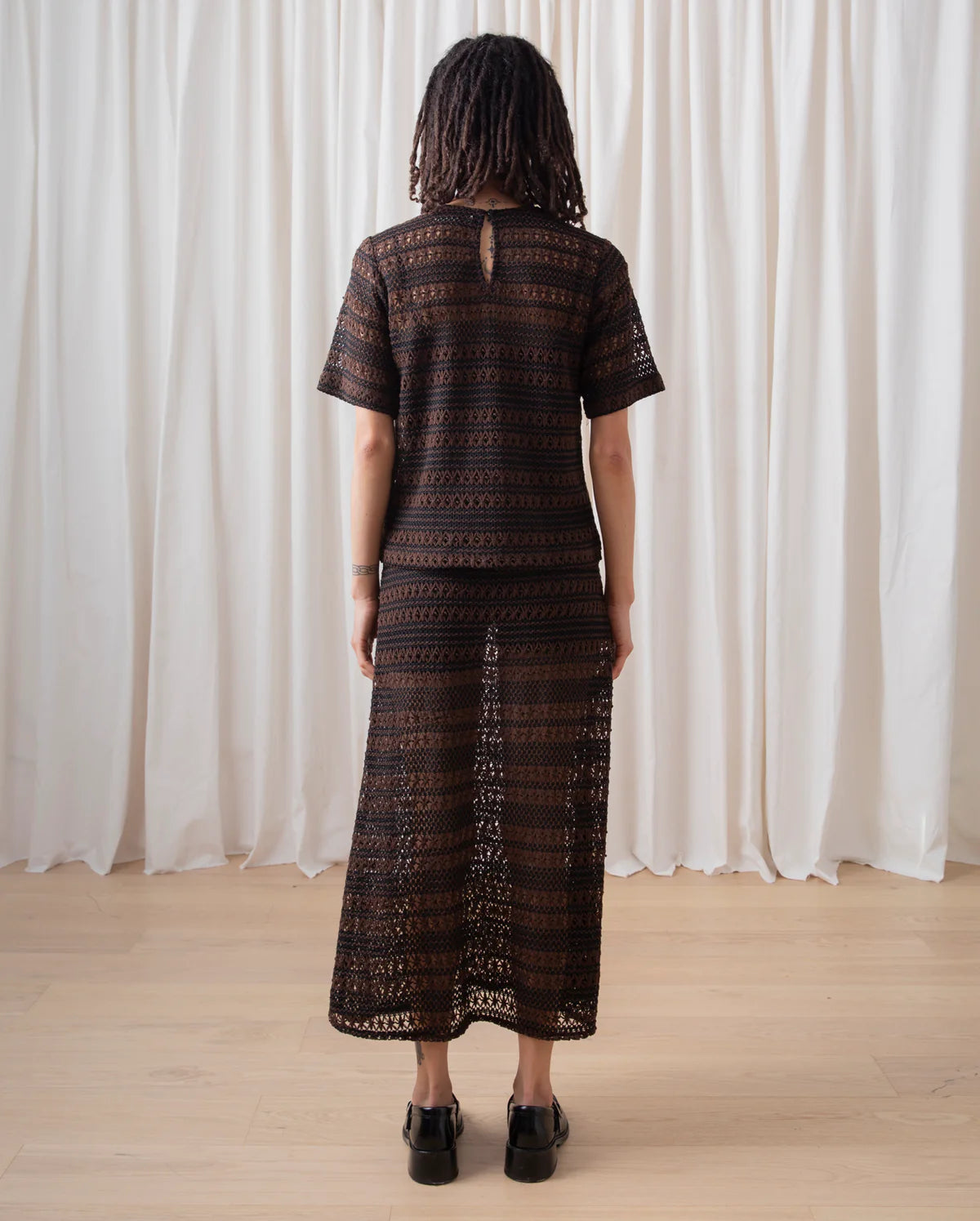 Ali Golden | Slim Midi Skirt Crochet