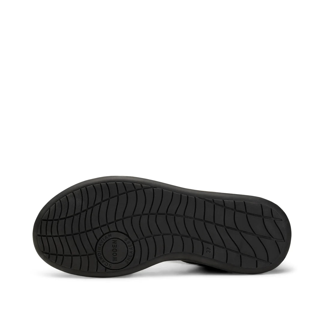 Woden | Line Sandals - Black