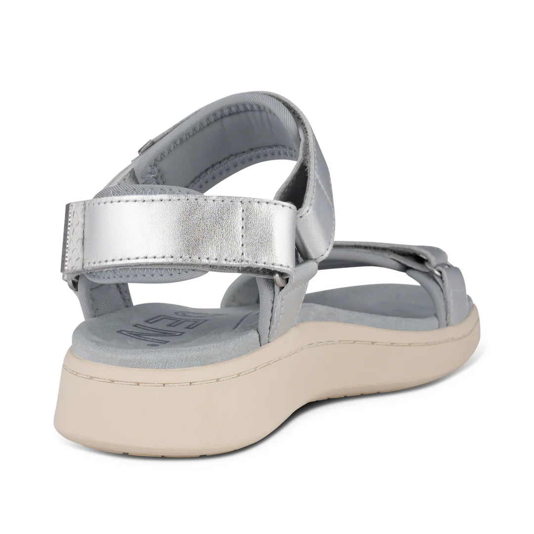 Woden | Line Sandals - Silver