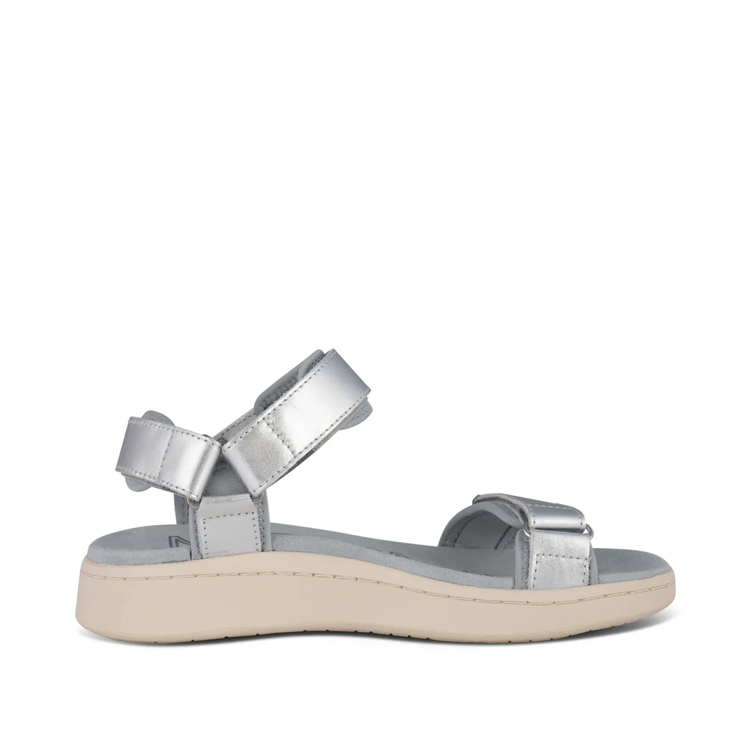 Woden | Line Sandals - Silver