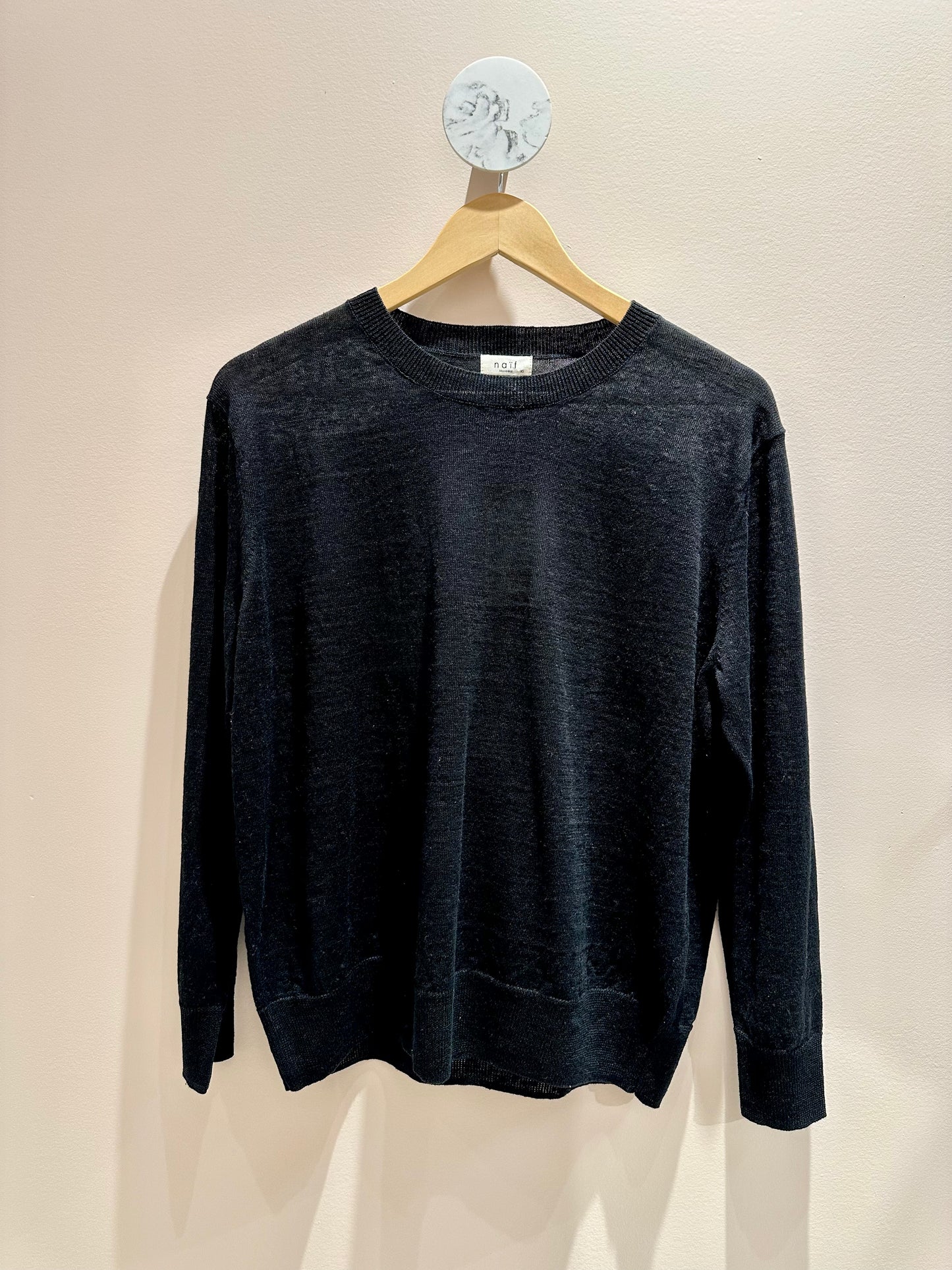 Naïf | Joanie Linen Sweater - Black