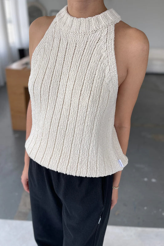Le Bon Shoppe | Claire Cotton Sweater Tank - Naturel