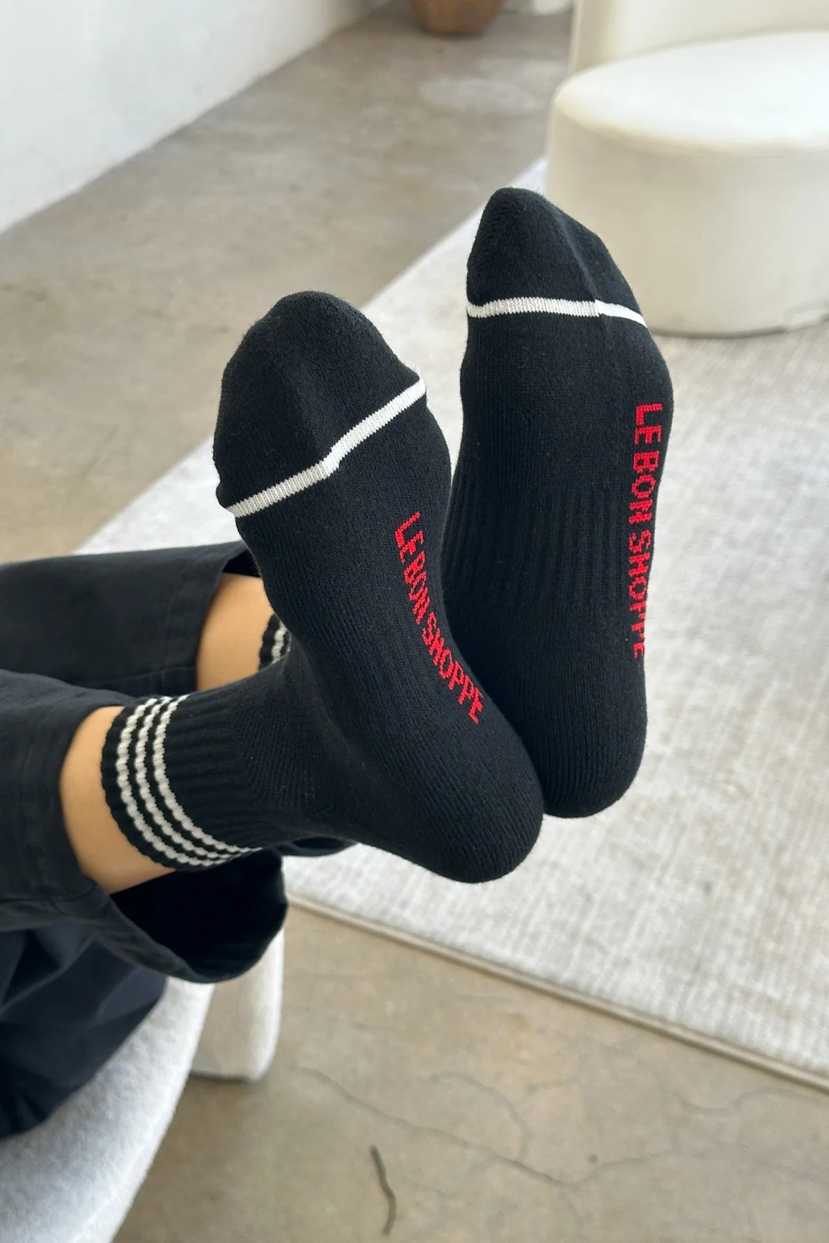 Le Bon Shoppe | Girlfriend Sock - Black