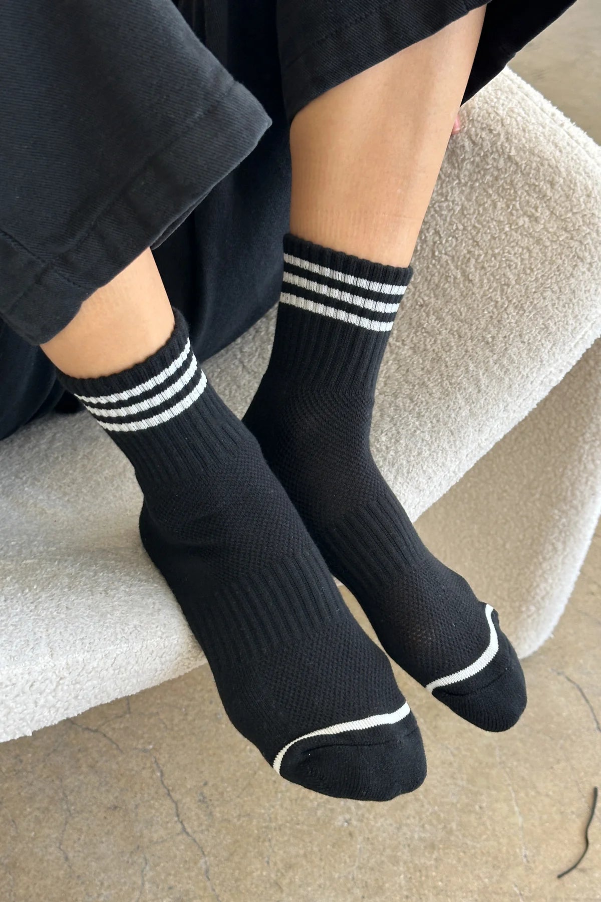 Le Bon Shoppe | Girlfriend Sock - Black