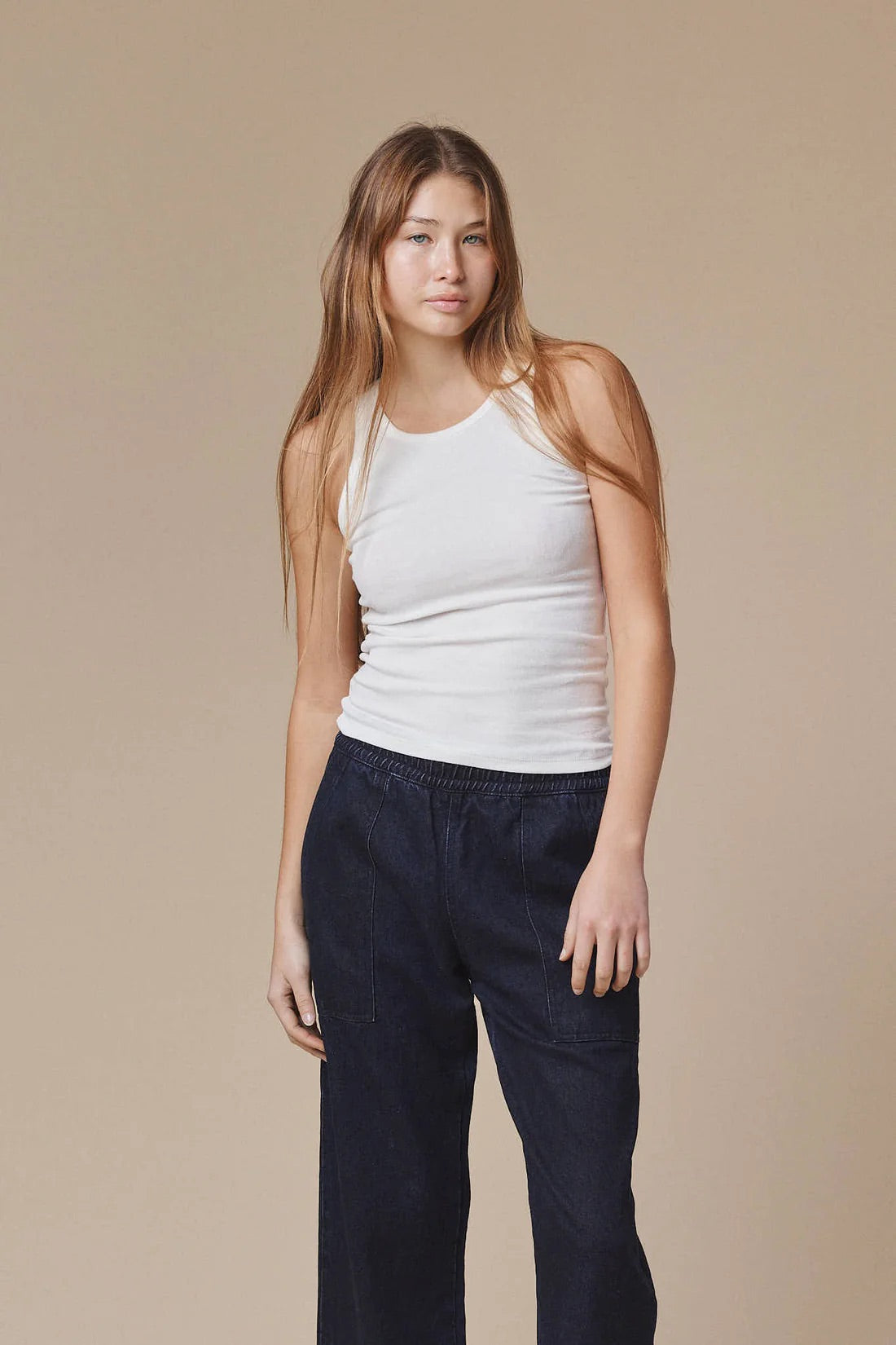 Jungmaven | Alta Tank - Washed White