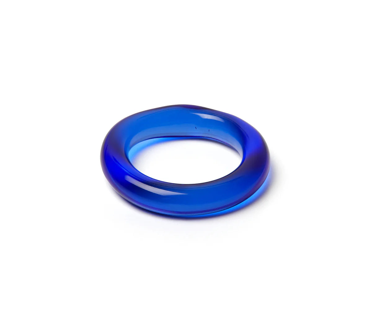 Sandralexandra | Linea Glass Ring - Navy Blue