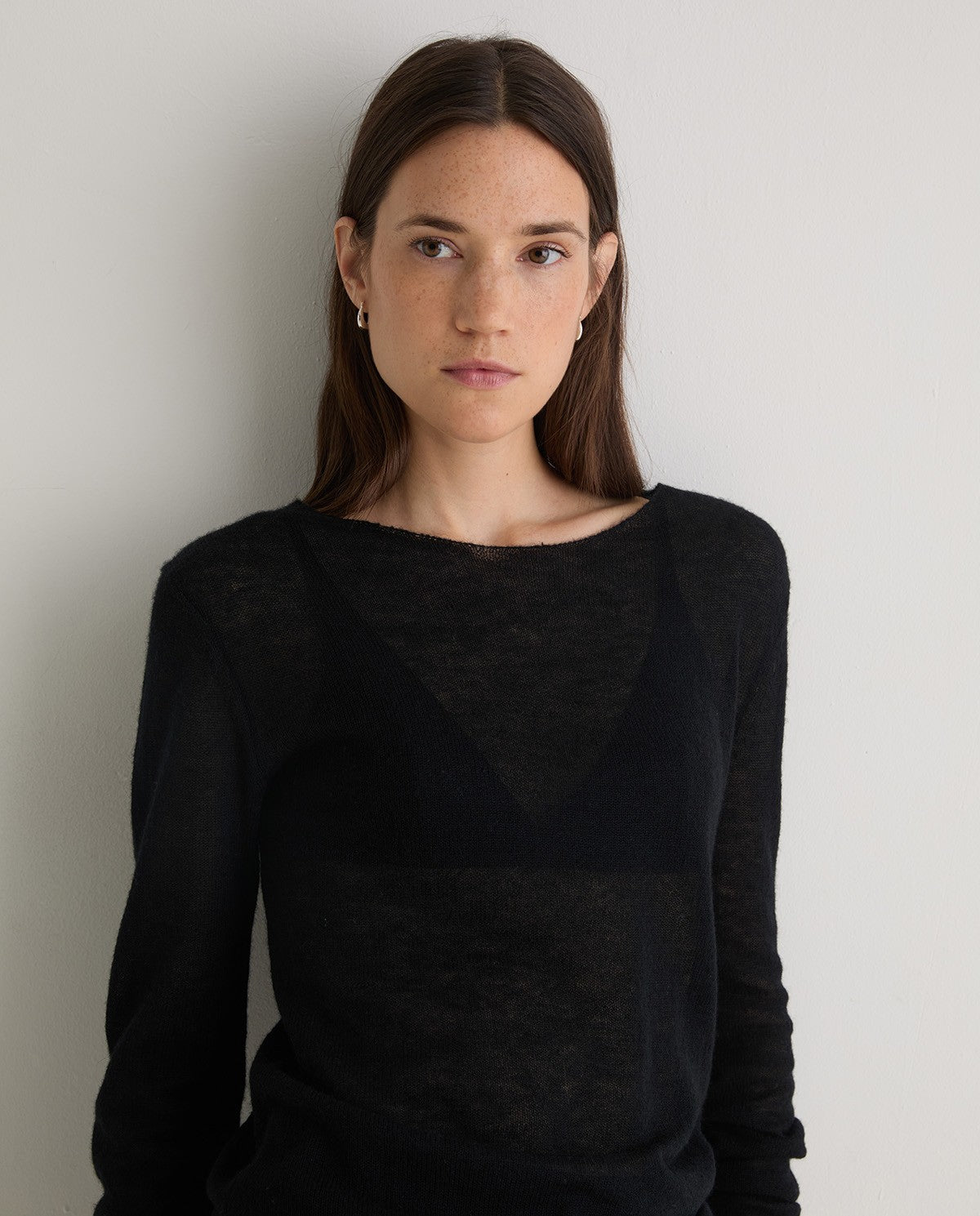 Yerse | Jumper Boat Neck Black