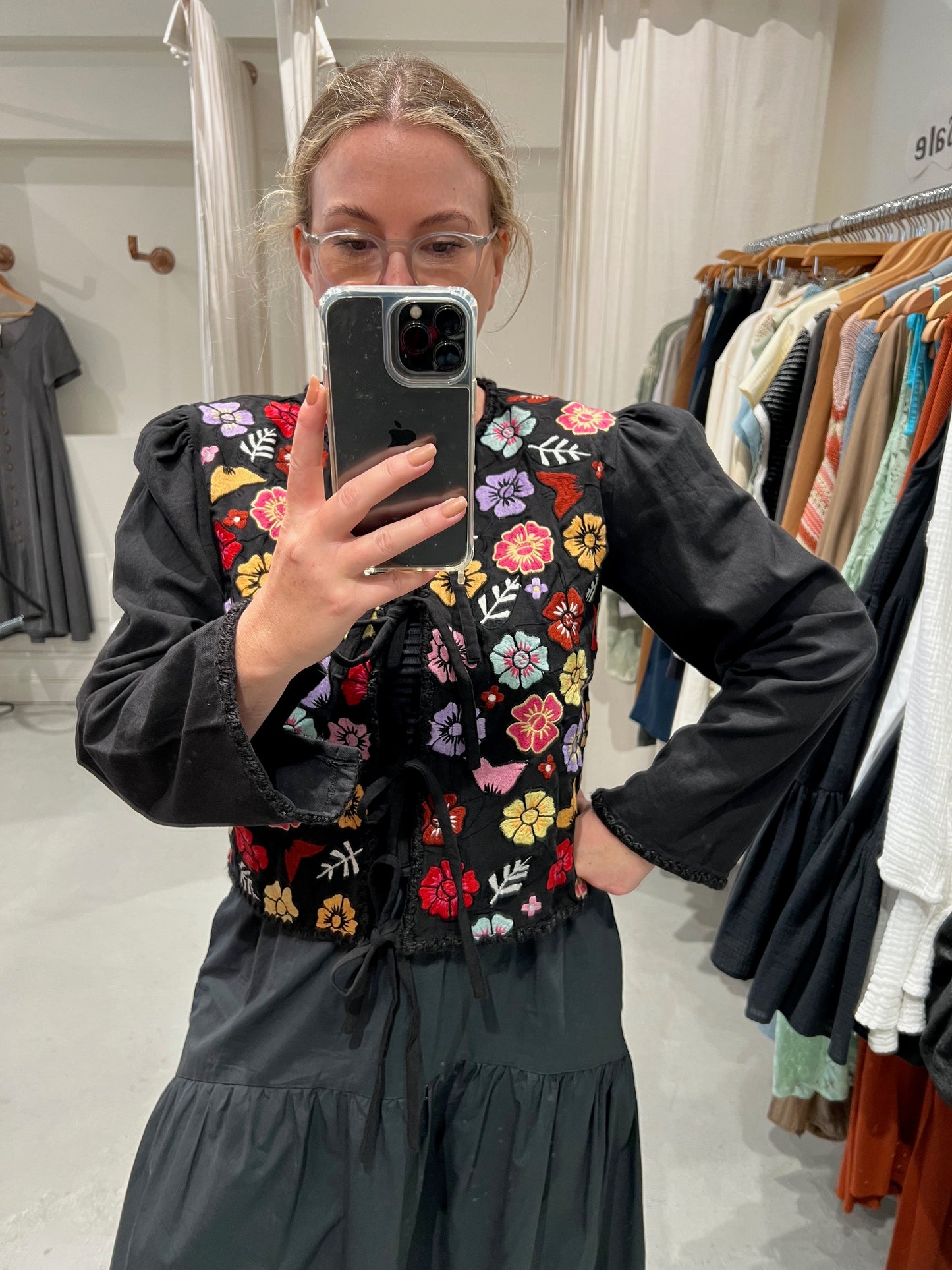 Tach | Endora Hand Embroidered Blouse