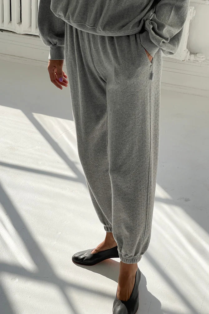 PRE-ORDER | Le Bon Shoppe | Pointelle Serene Jogger - Melange Grey