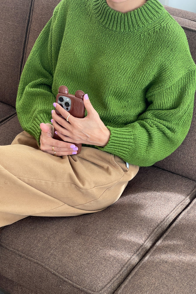 PRE-ORDER | Le Bon Shoppe | Zoe Cotton Sweater - Avocado