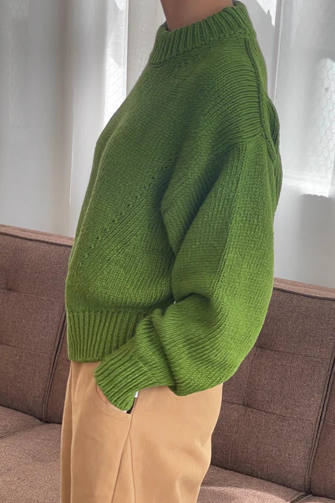 PRE-ORDER | Le Bon Shoppe | Zoe Cotton Sweater - Avocado