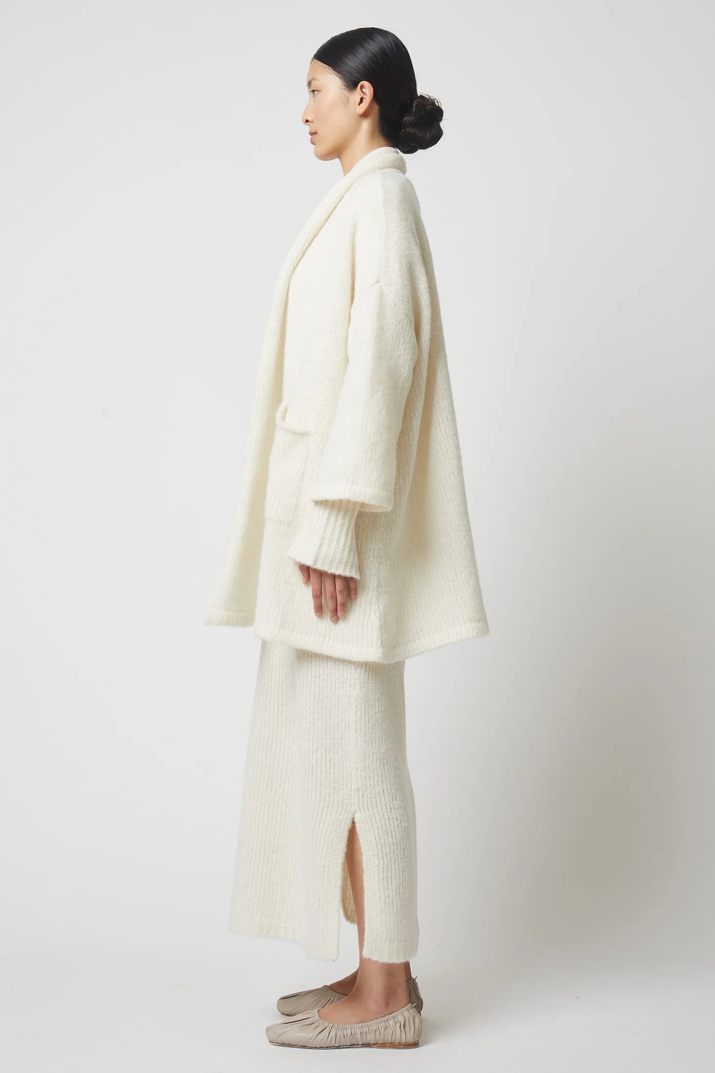 Atelier Delphine | Haori Coat in Baby Alpaca - Midnight