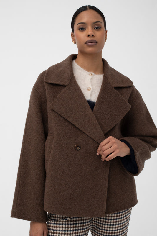 Mus & Bombon | Marais Coat - Chocolate