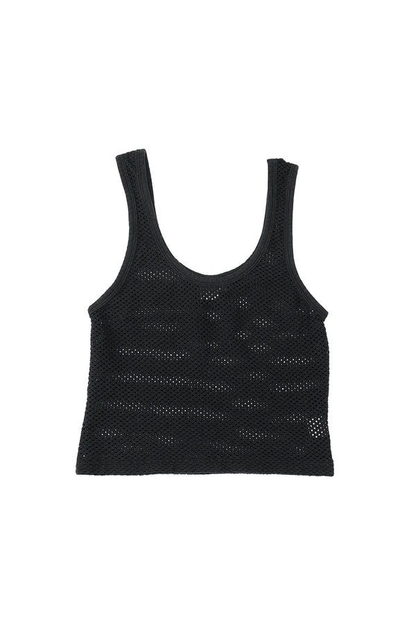 Jungmaven | Sporty Mesh Tank - Black