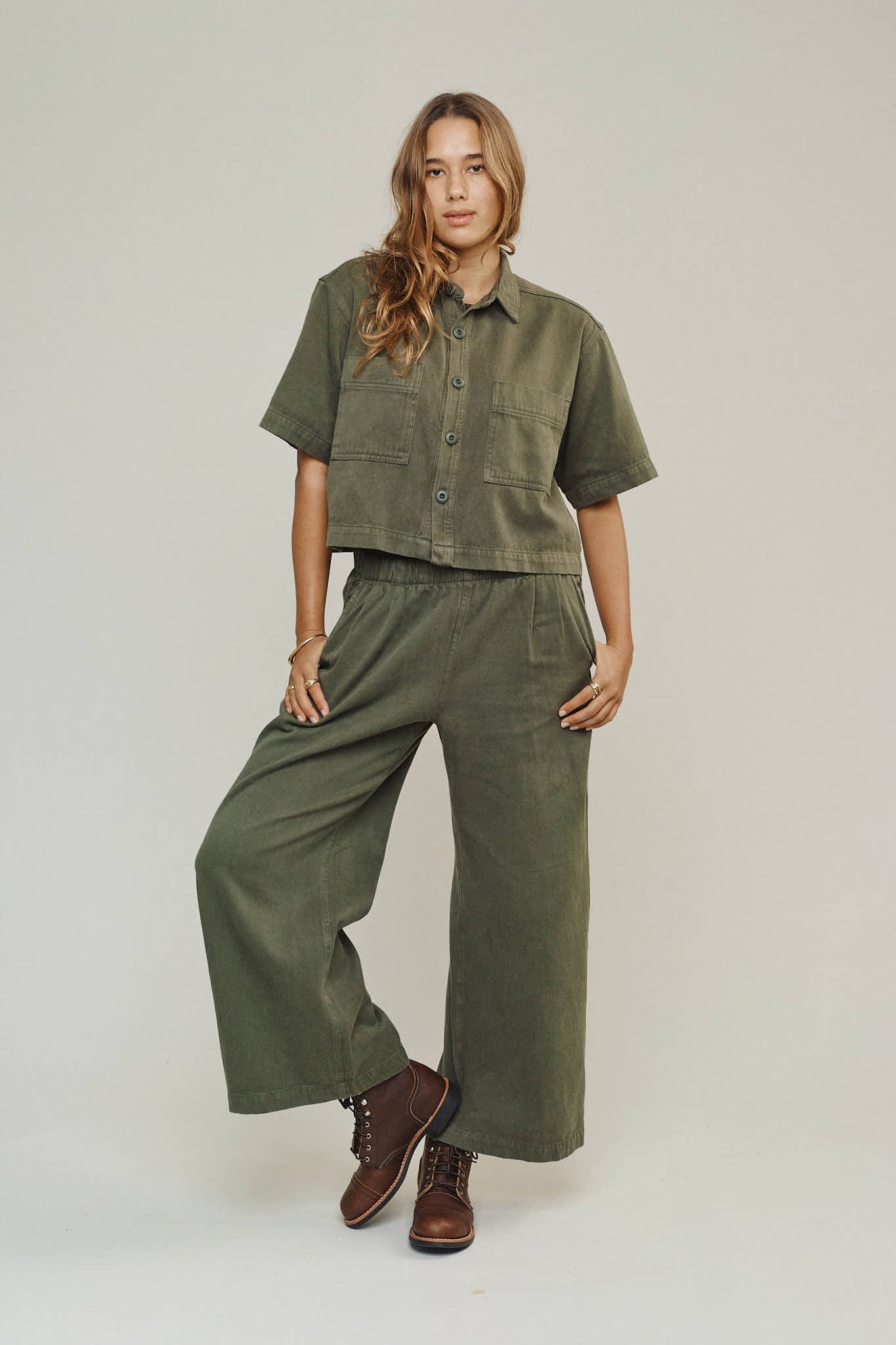 Jungmaven | Phinney Twill - Olive Green