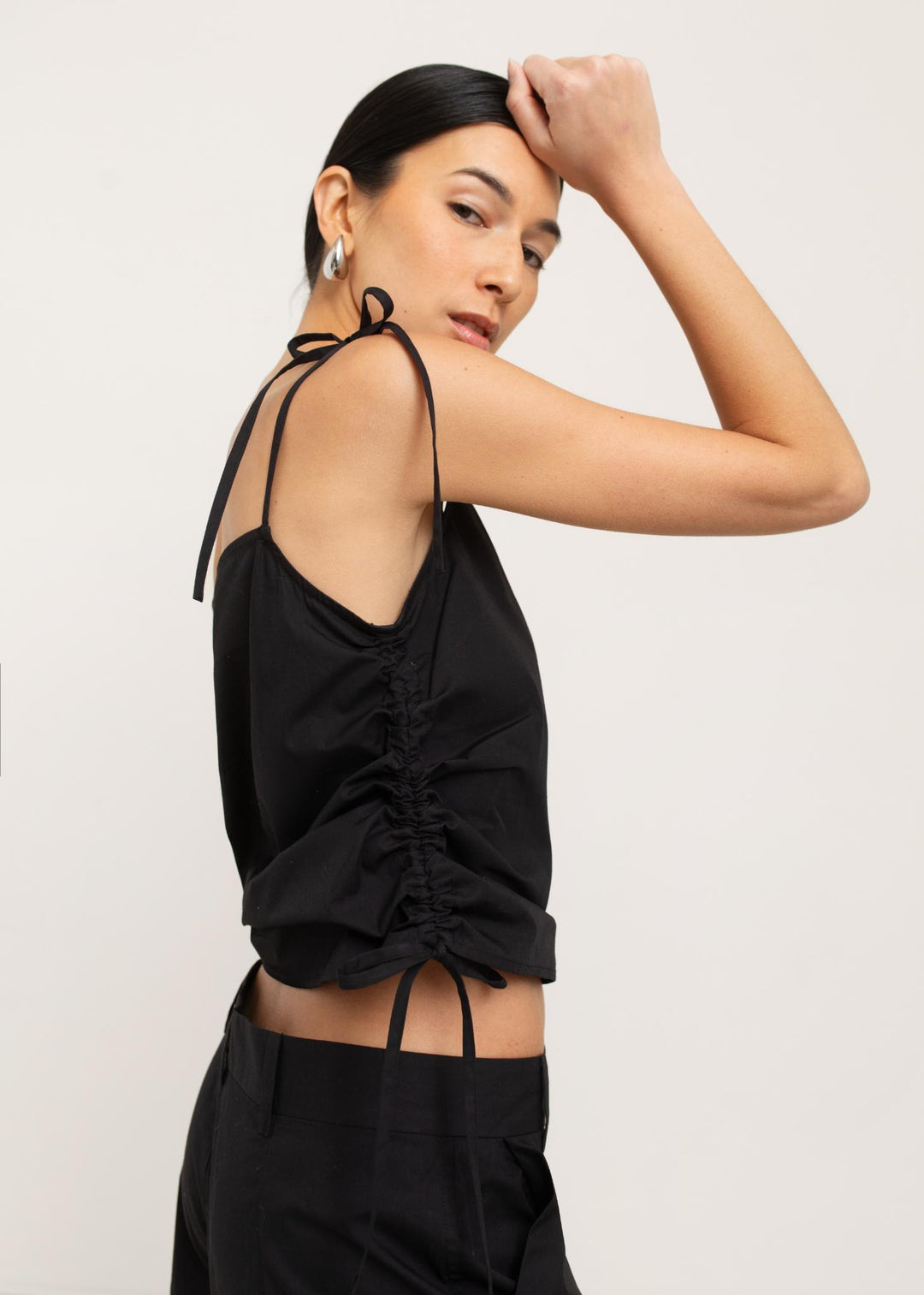 Paper Label | Maura Tie Top - Black
