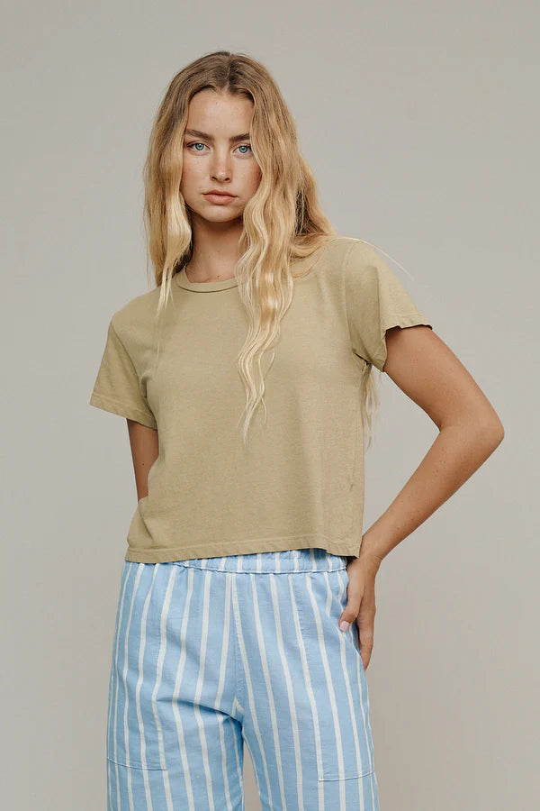 Jungmaven | Cropped Ojai Tee - Black