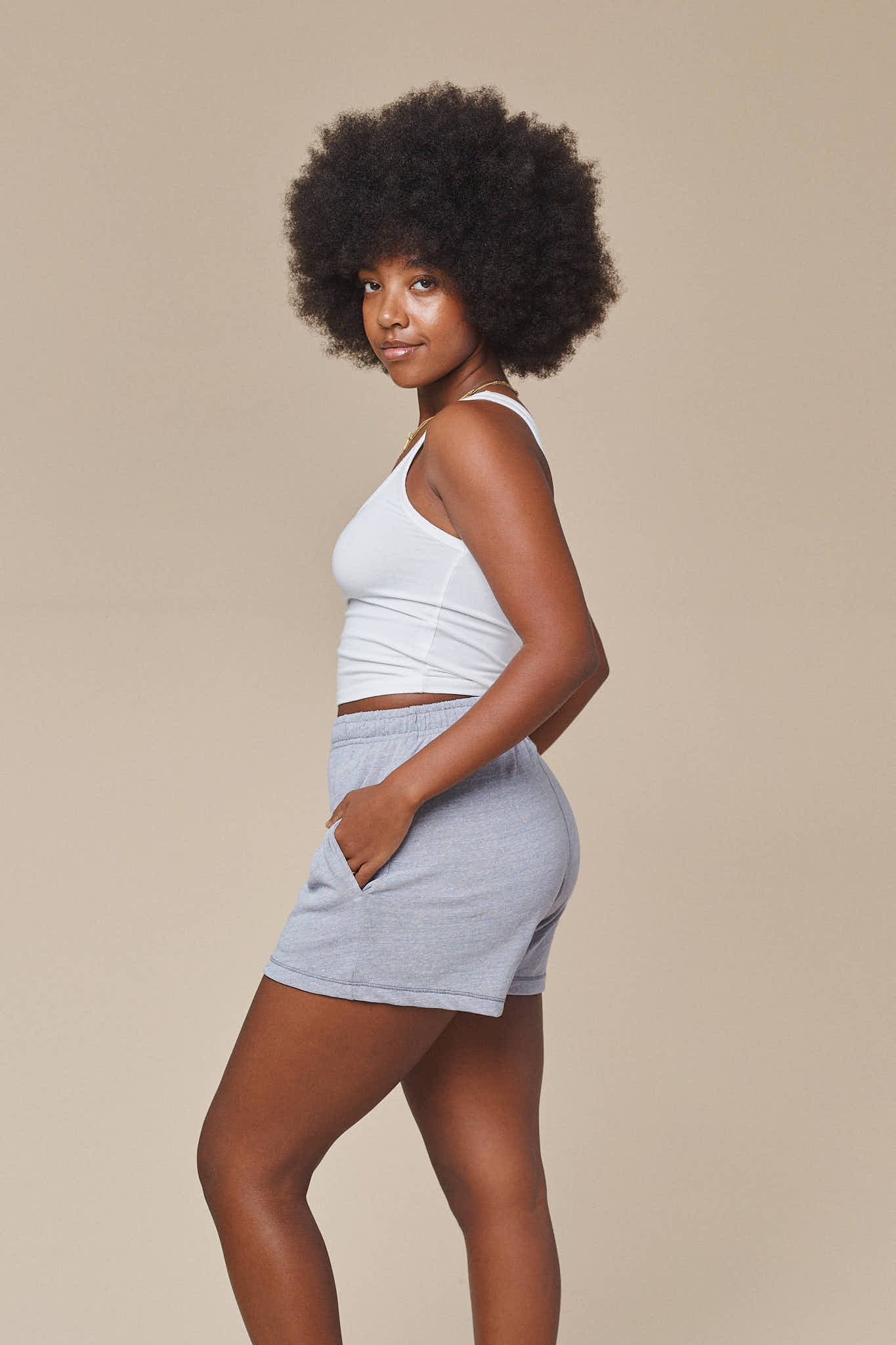 Jungmaven | Heathered Sun Shorts - Athletic Gray