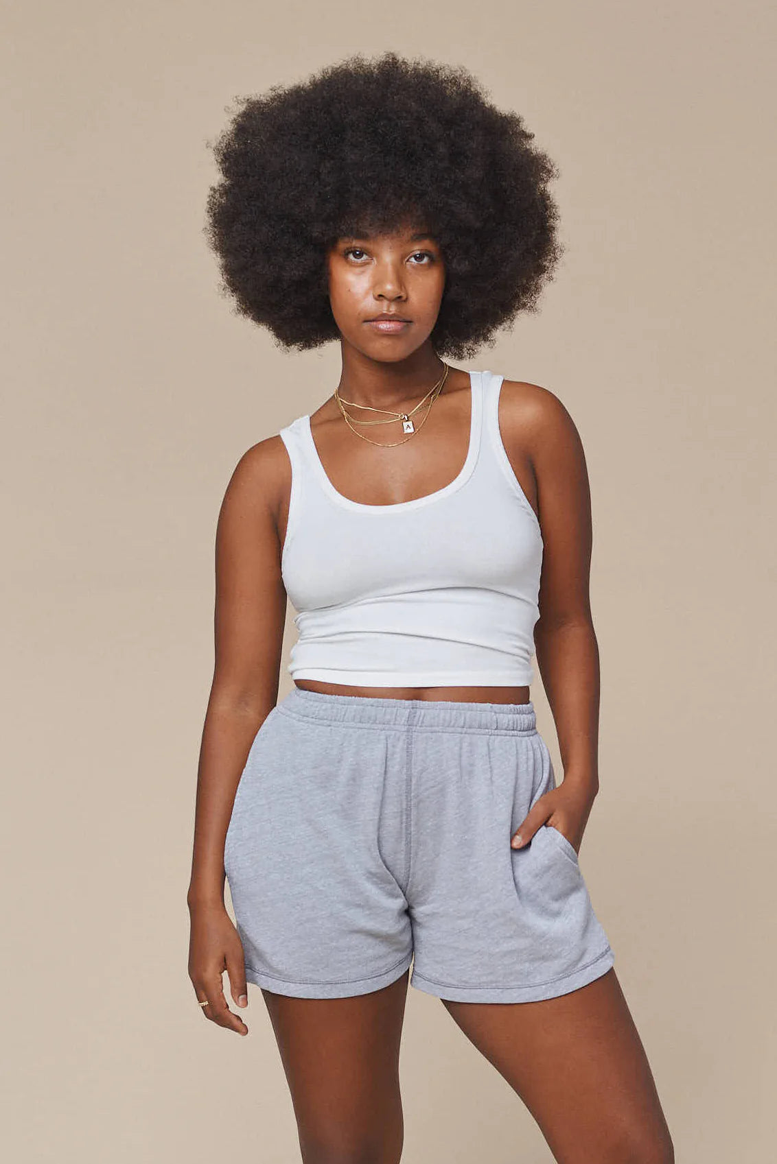 Jungmaven | Heathered Sun Shorts - Athletic Gray