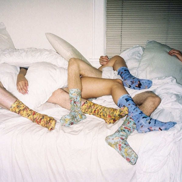 Strathcona | Unisex Bamboo Socks - Red Butterfly