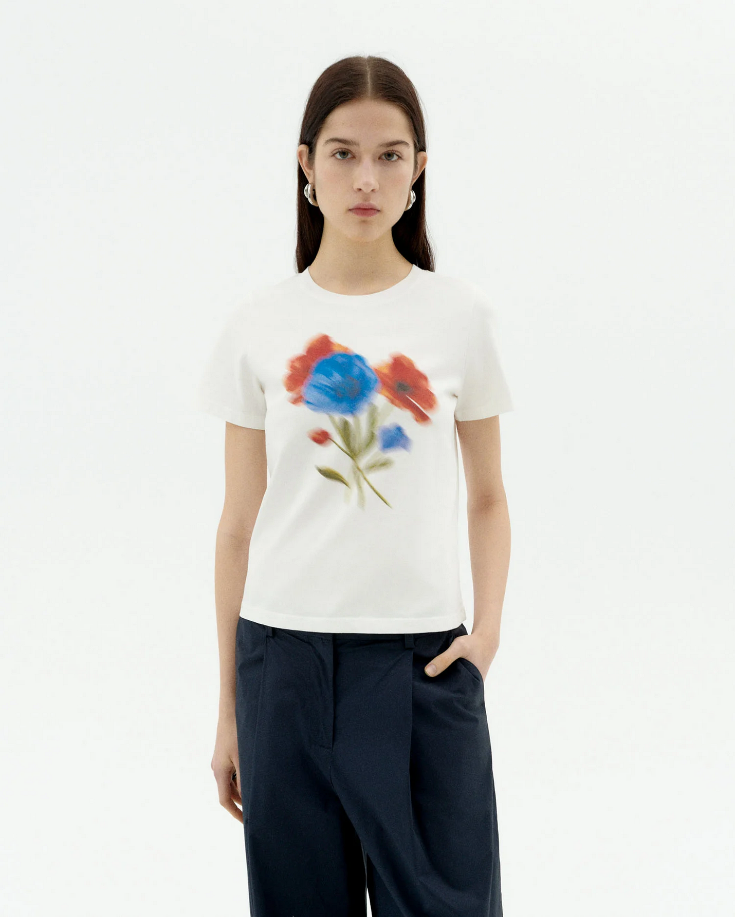 Thinking Mu | Blurry Flower IDA Tee