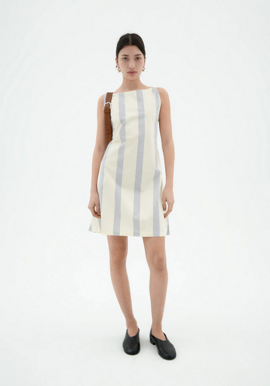 Thinking Mu | Poplin Stripes - Cecile Dress