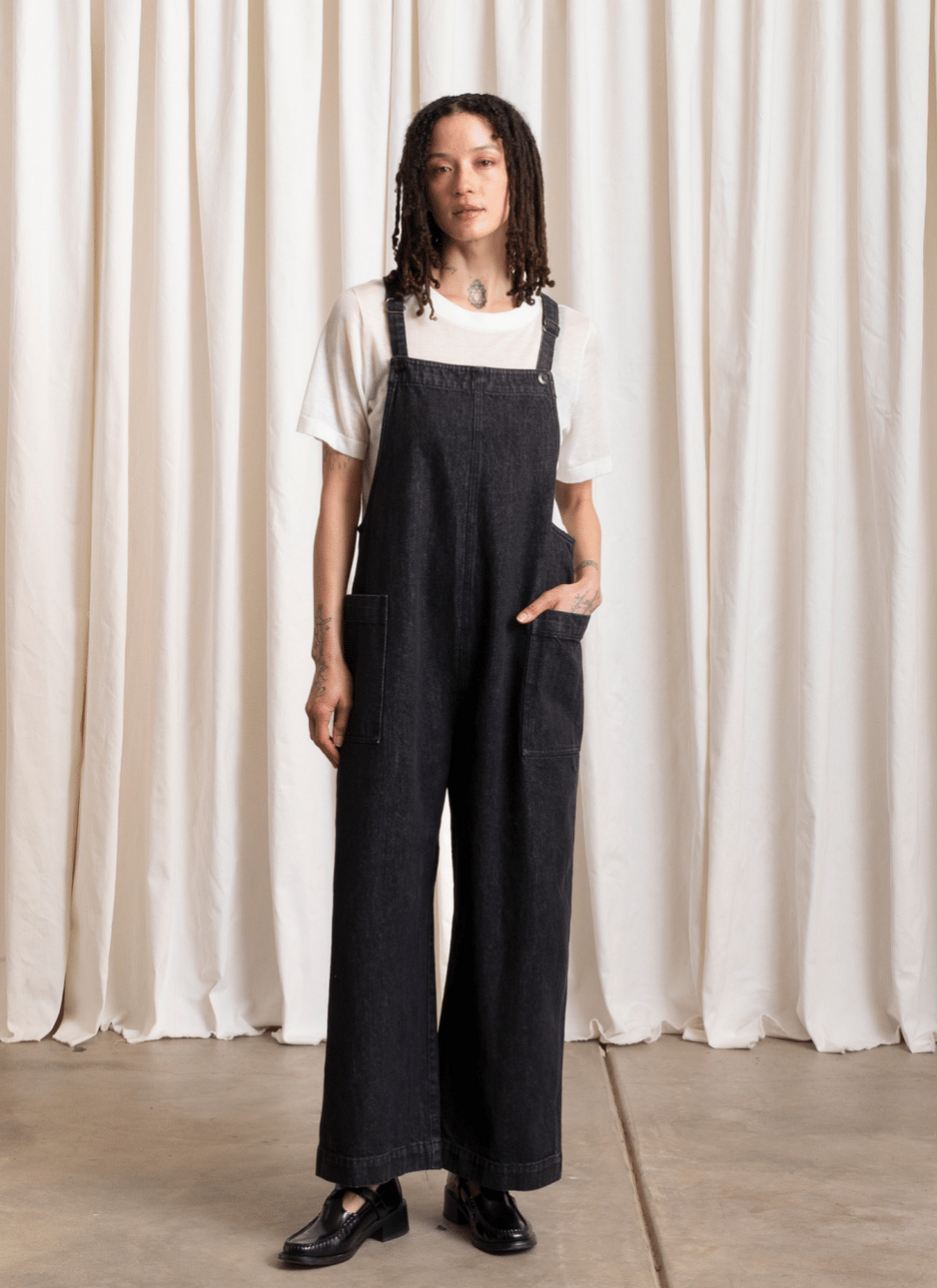 Ali Golden | Overall Jumper - Black Denim