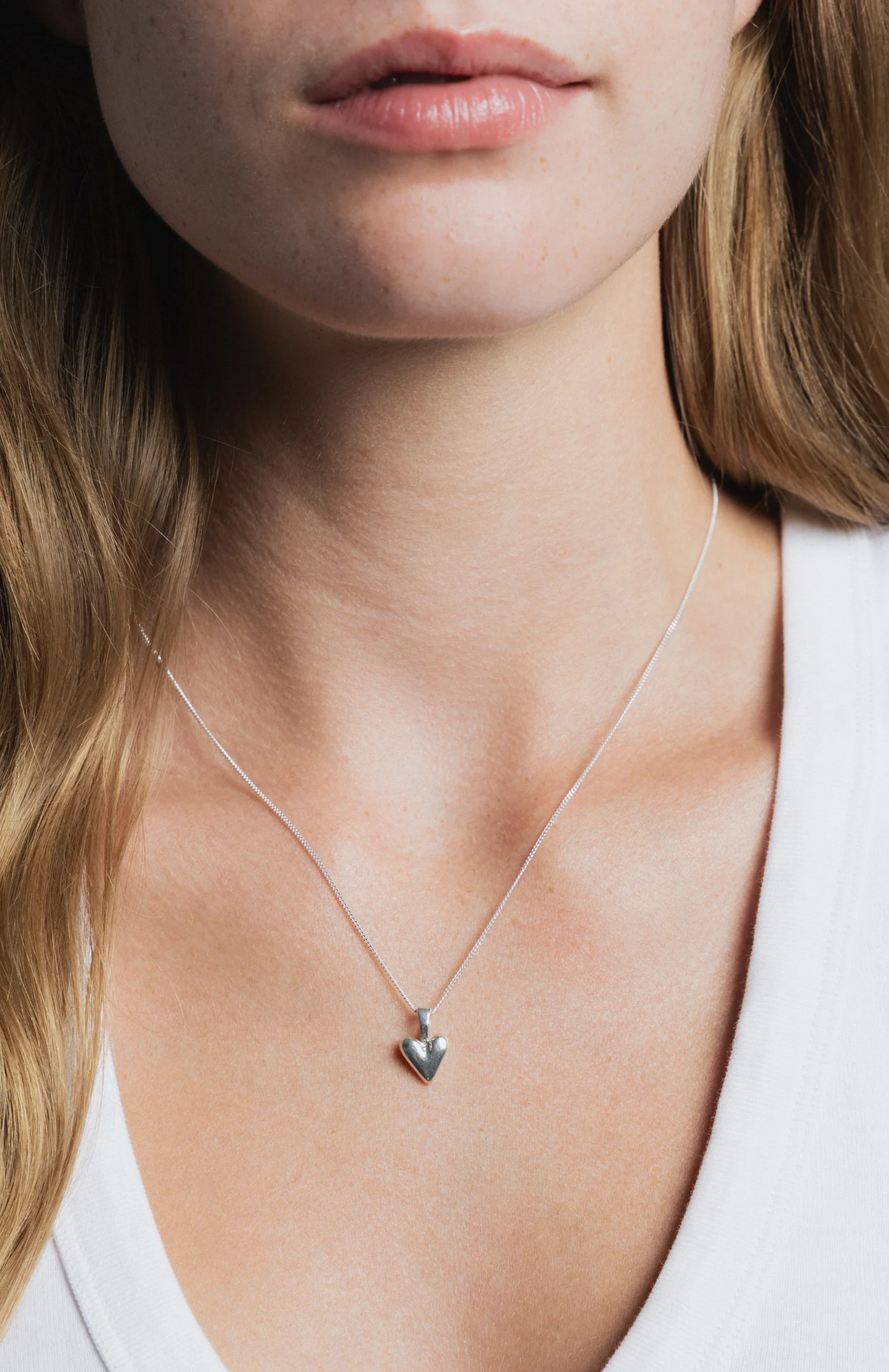 Wolf Circus | Baby Heart Necklace - Silver