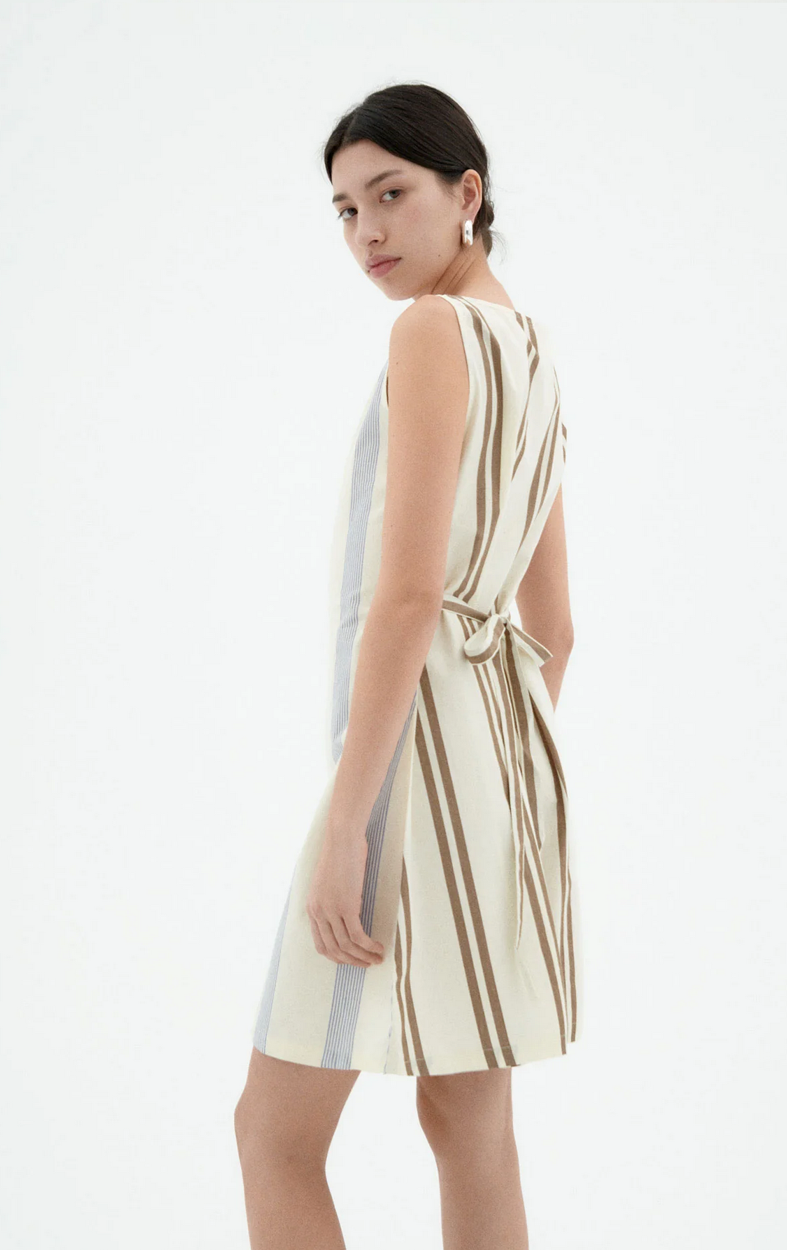Thinking Mu | Poplin Stripes - Cecile Dress
