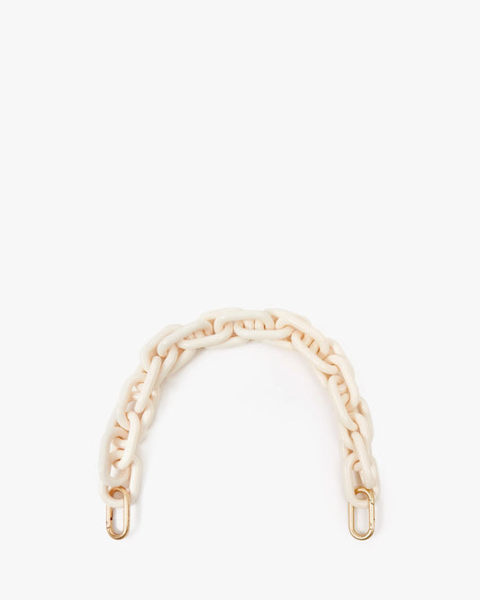 Clare V. | Shortie Strap Resin - Cream