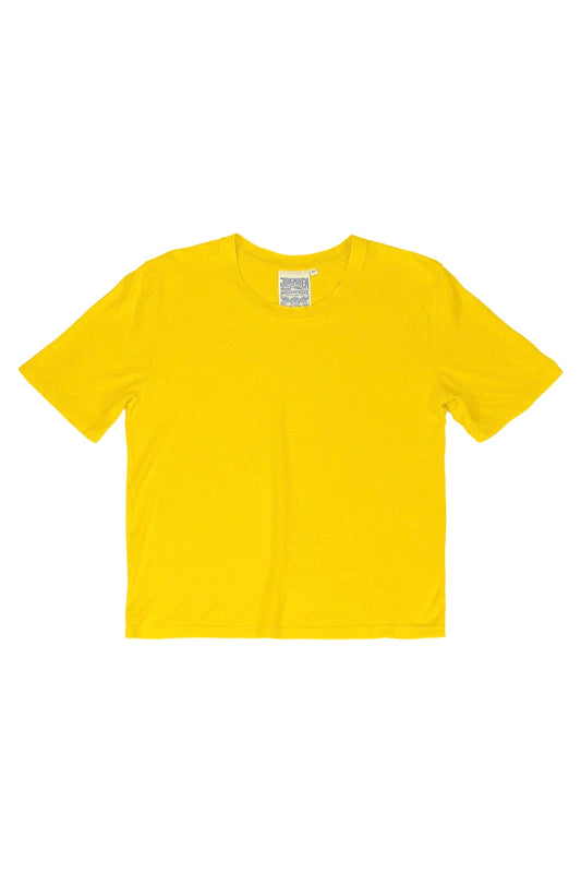 Jungmaven | Silverlake Cropped Tee - Sunshine Yellow