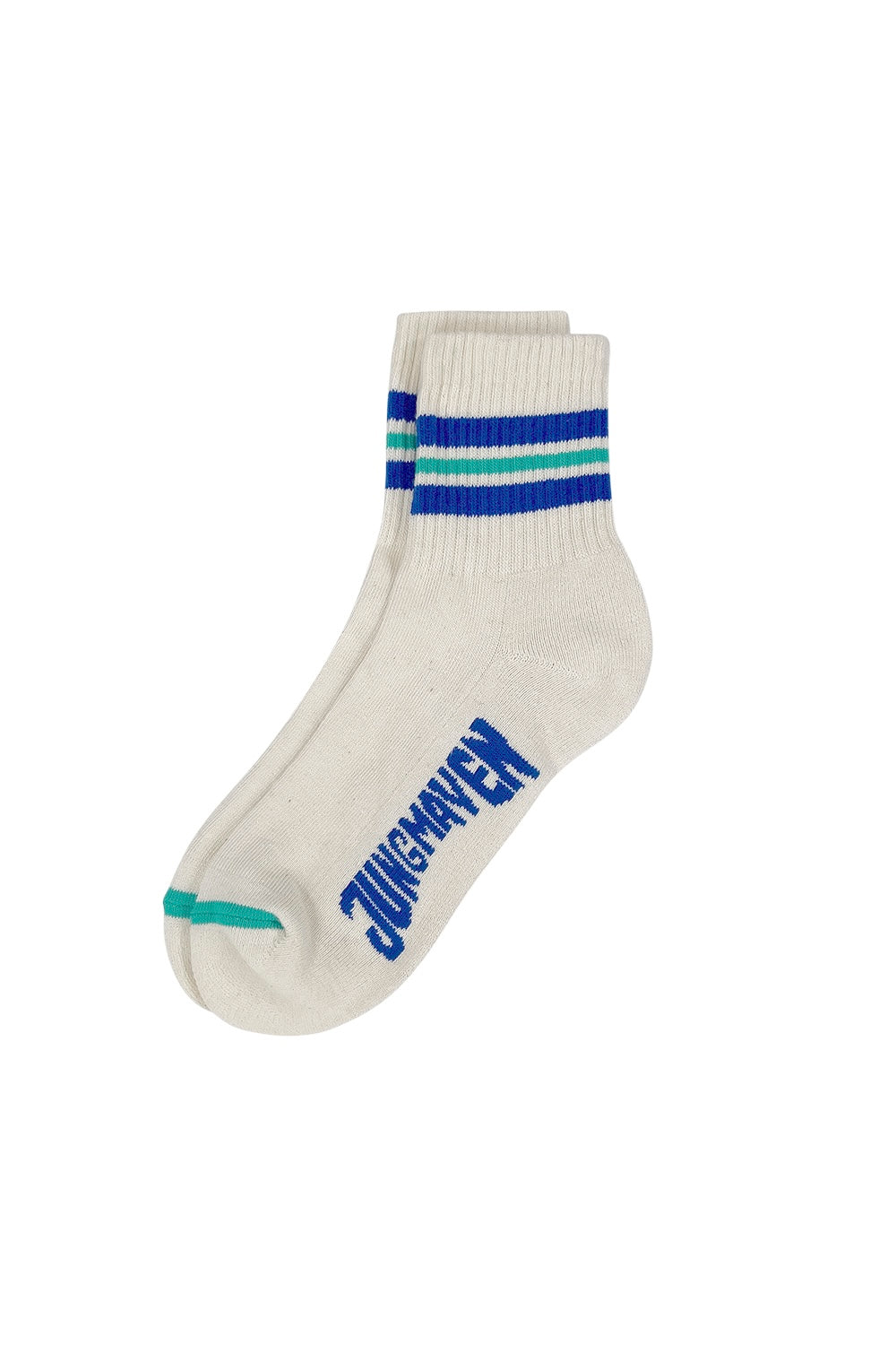 Jungmaven | Ankle Sock - Wisteria/ Teal Stripe