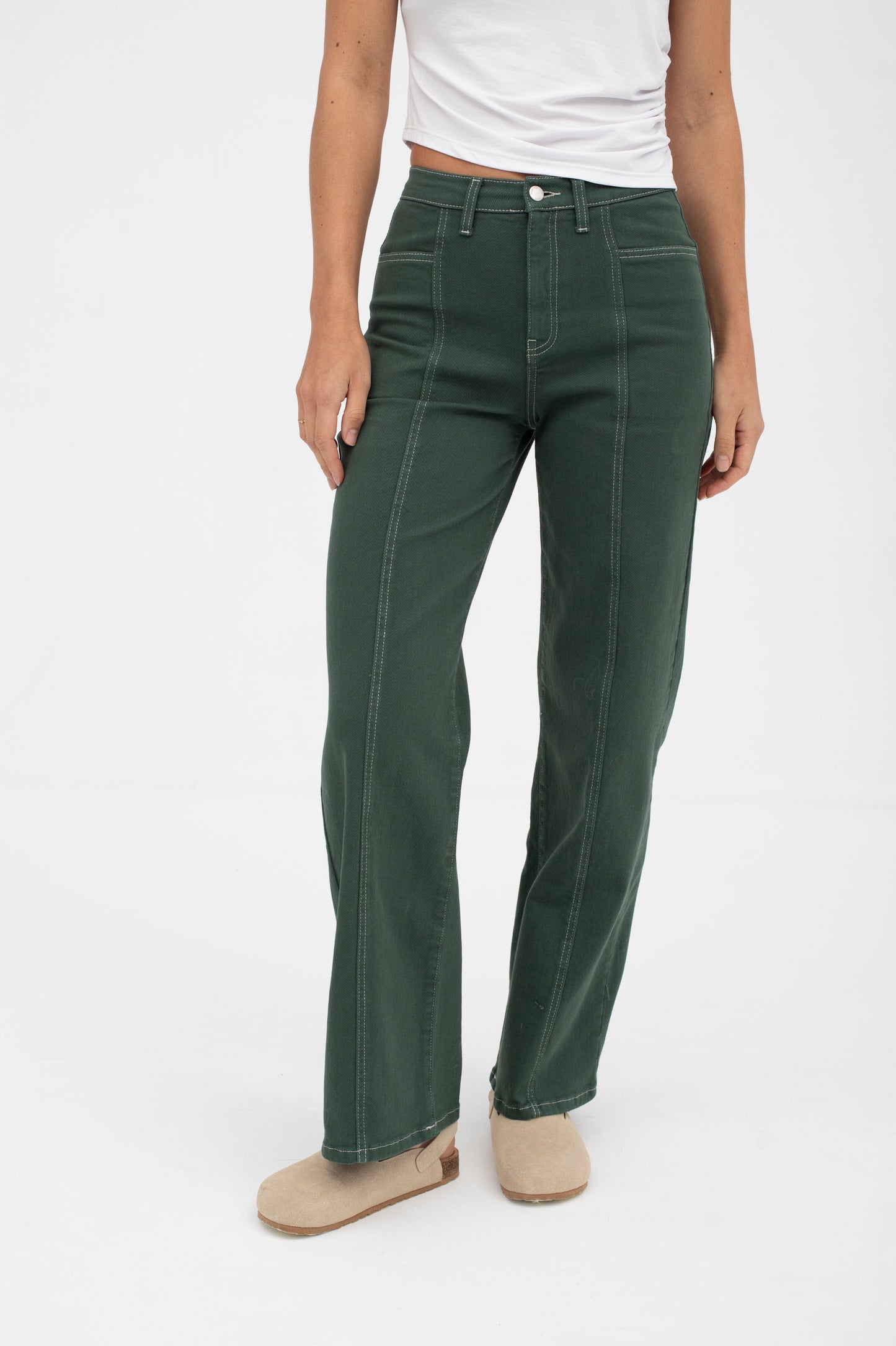 Mus & Bombon | Valby Trousers - Dark Green
