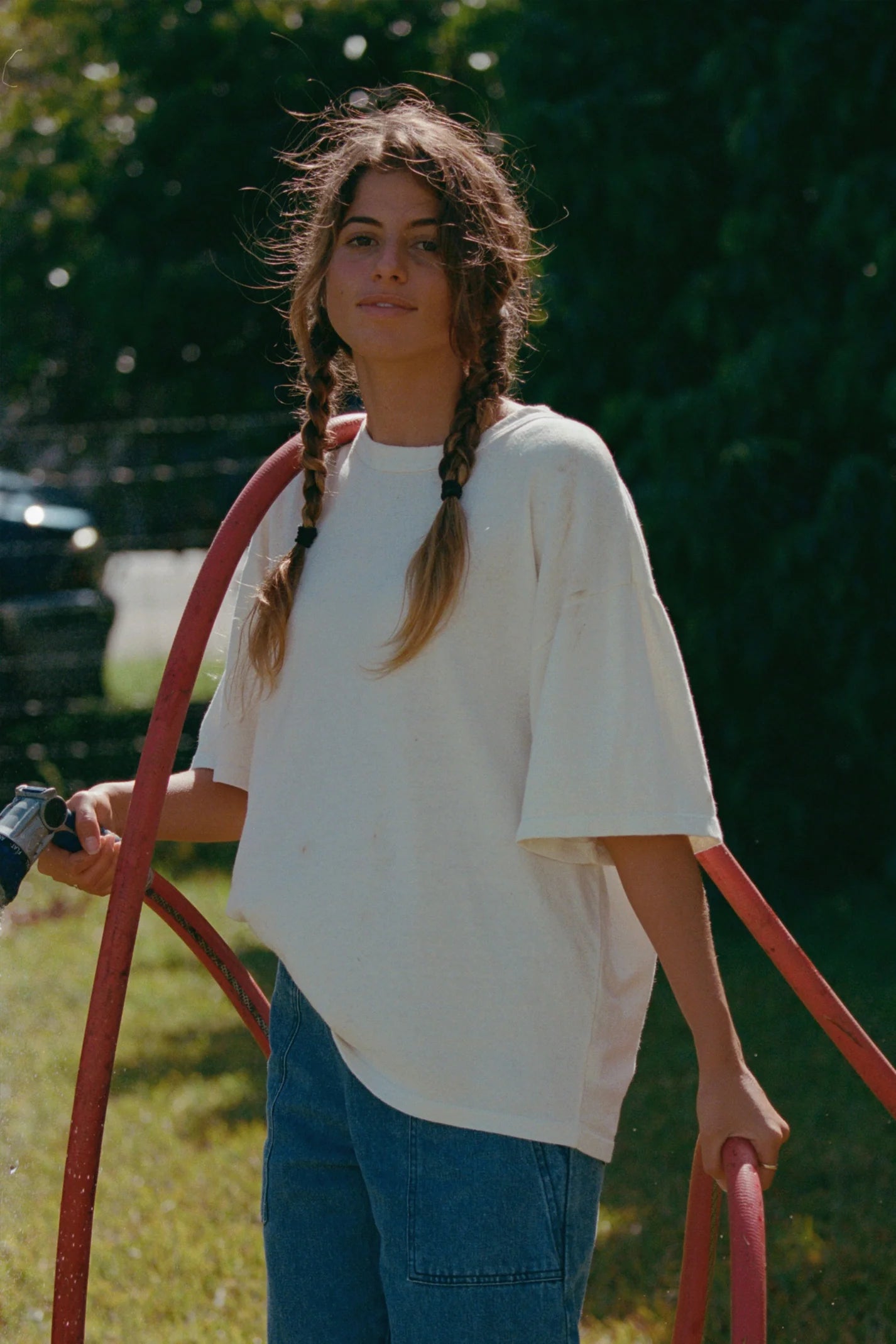 Jungmaven | Vernon Oversized Tee - Agave Green