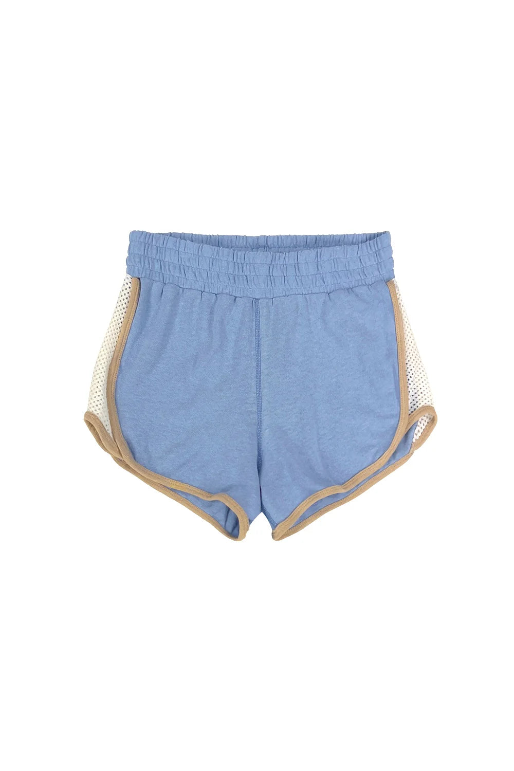 Jungmaven | Yarrow Mesh Track Shorts - Coastal Blue