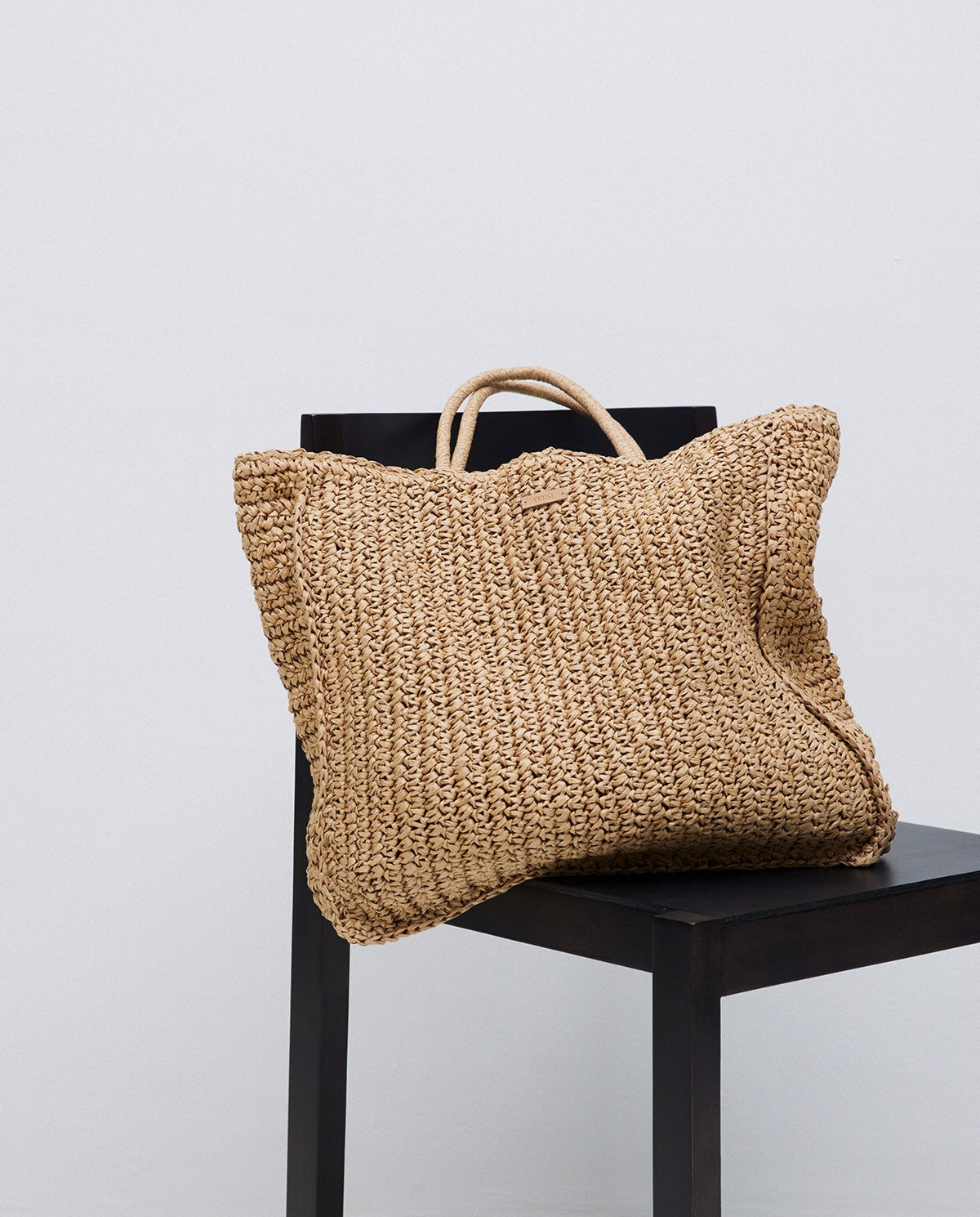 Yerse | Raffia Shopper Bag - Natural Straw