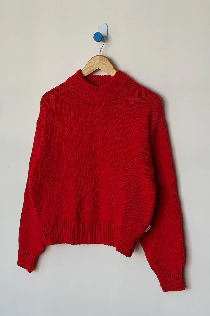 PRE-ORDER | Le Bon Shoppe | Zoe Cotton Sweater - Chilli