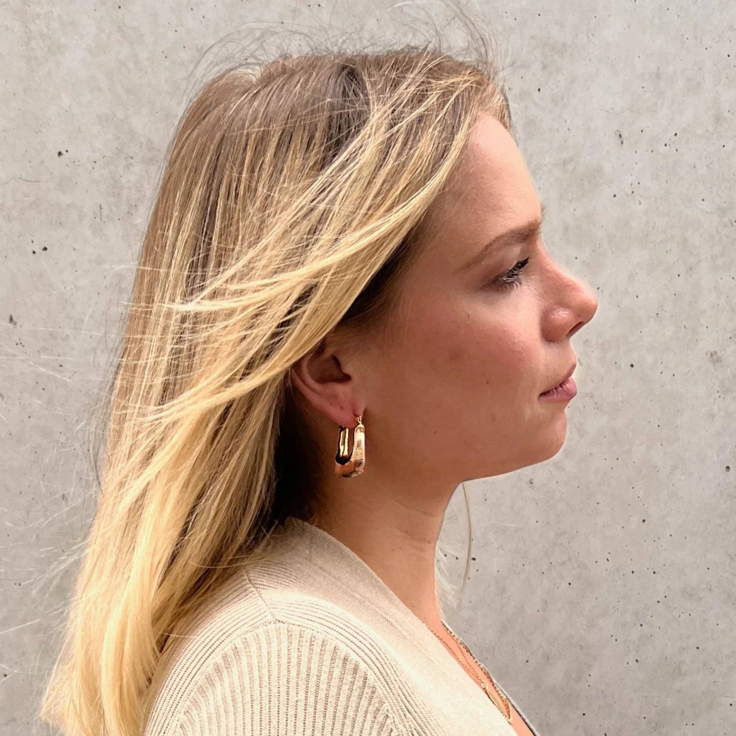 Love Local Jewelry | Searra Hoops - Pearl