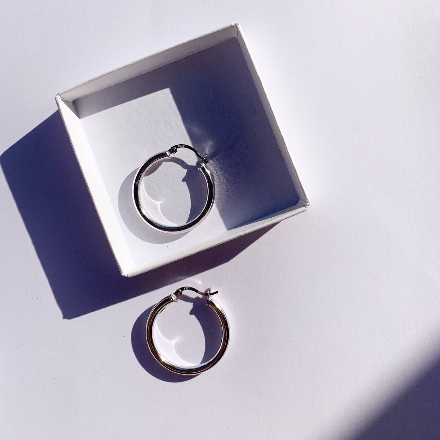Love Local Jewelry | Liora Hoops 3cm - Silver