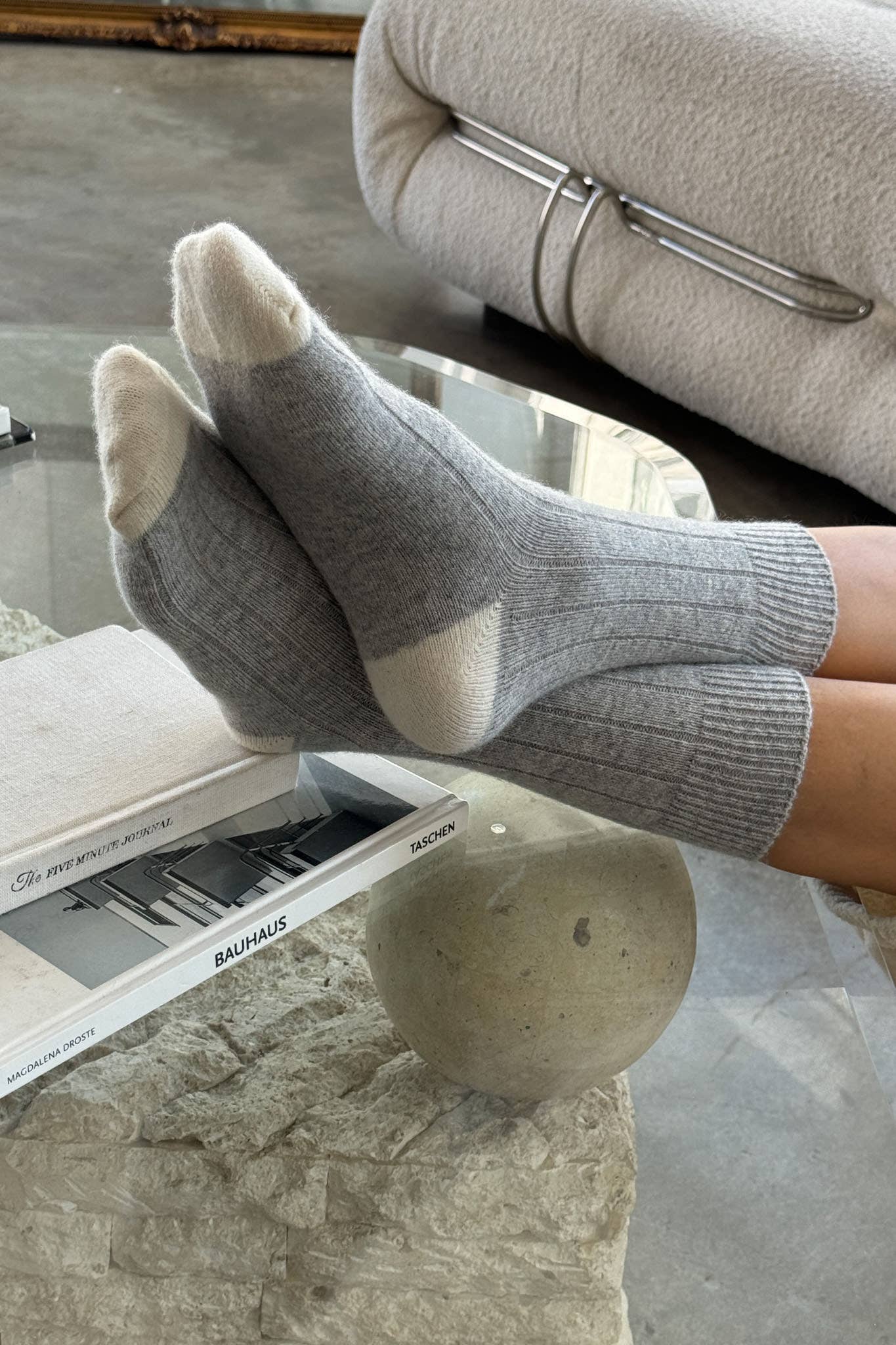 Le Bon Shoppe | Classic Cashmere Socks - Grey Melange