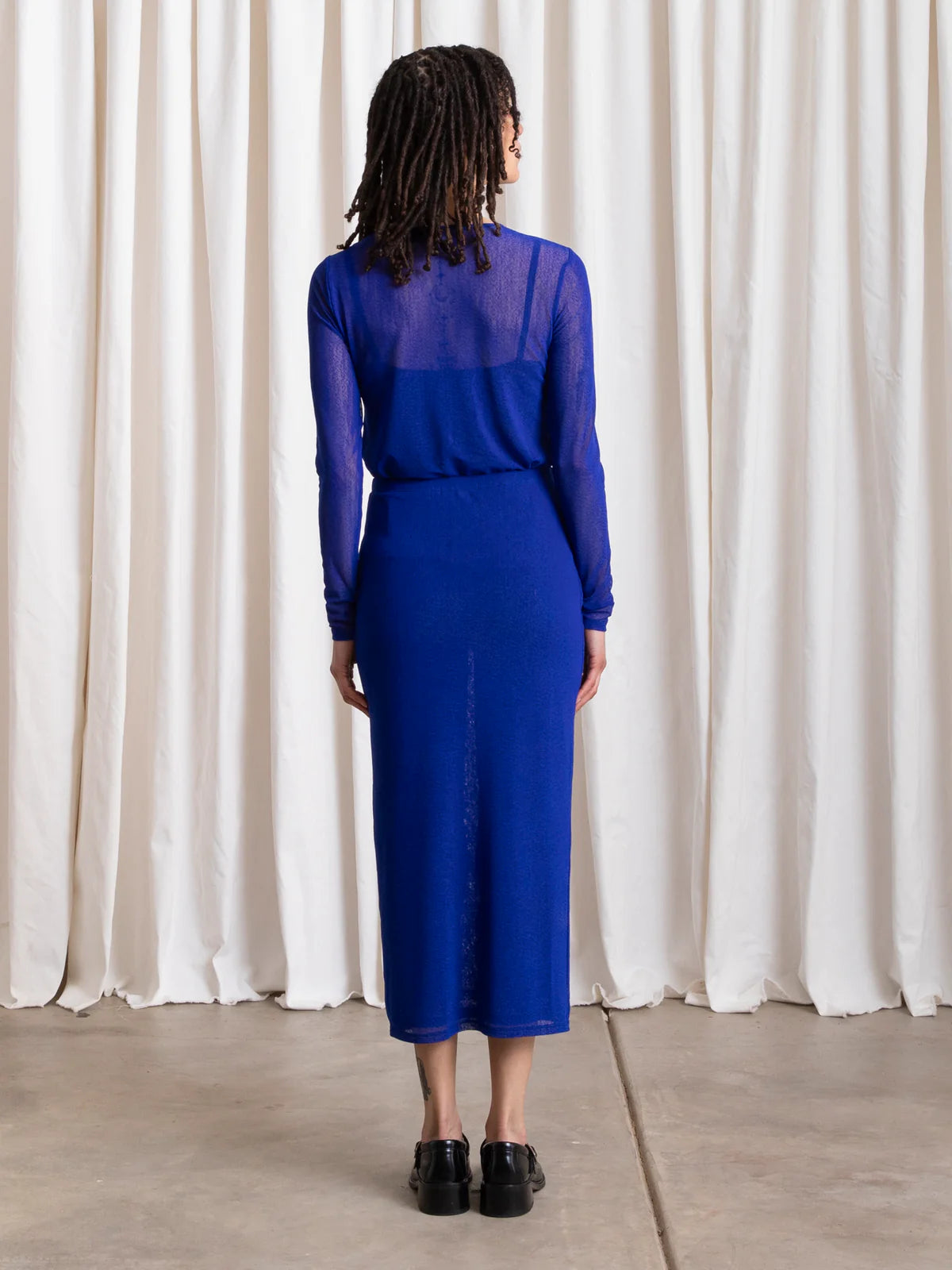 Ali Golden | Mesh Top - Cobalt
