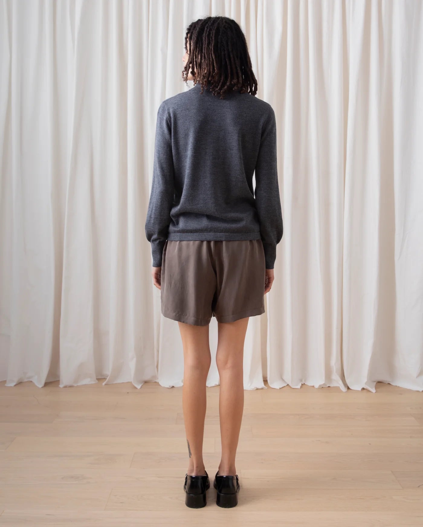 Ali Golden | New Polo Pullover - Charcoal