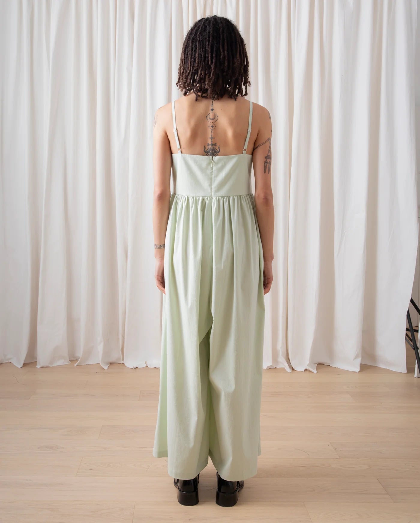 Ali Golden | Seersucker Full Jumper - Light Mint