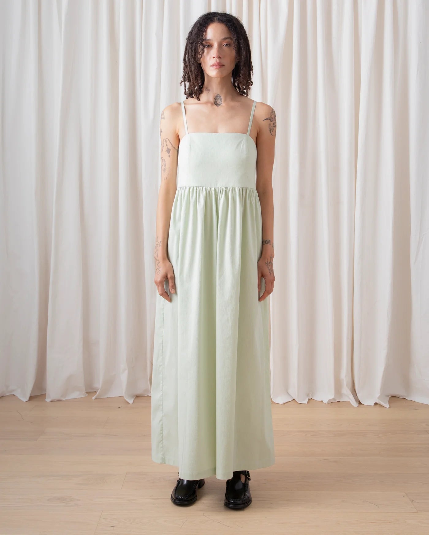 Ali Golden | Seersucker Full Jumper - Light Mint